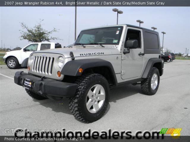 2007 Jeep Wrangler Rubicon 4x4 in Bright Silver Metallic