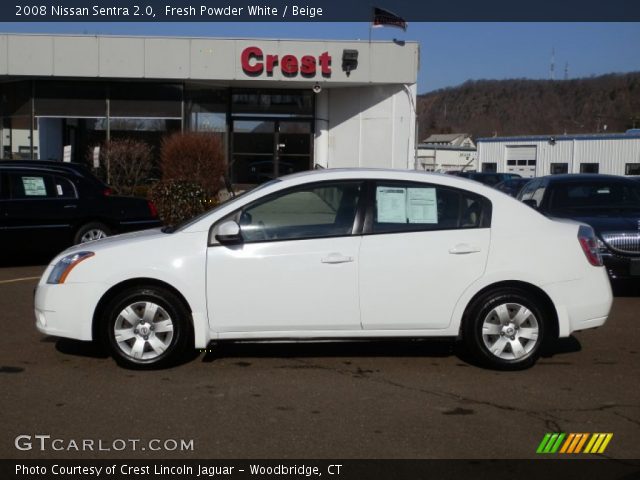 2008 Nissan Sentra 2.0 in Fresh Powder White