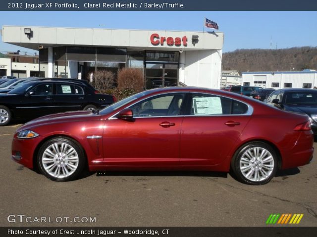 2012 Jaguar XF Portfolio in Claret Red Metallic