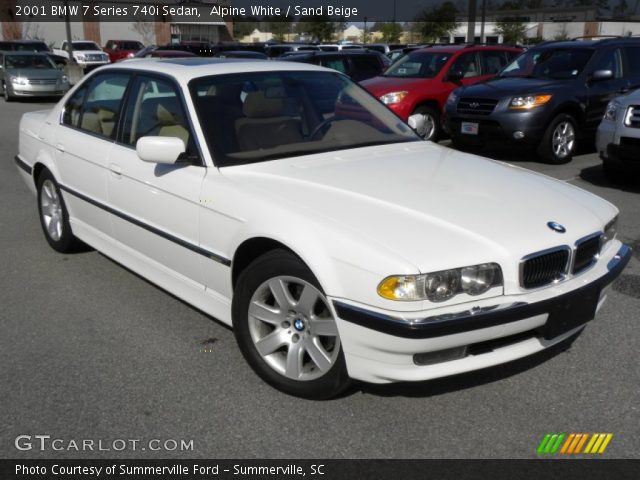 2001 BMW 7 Series 740i Sedan in Alpine White