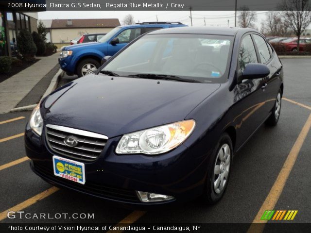 2008 Hyundai Elantra GLS Sedan in Regatta Blue Metallic