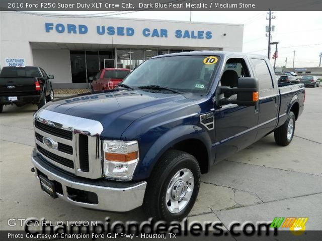 2010 Ford F250 Super Duty XLT Crew Cab in Dark Blue Pearl Metallic