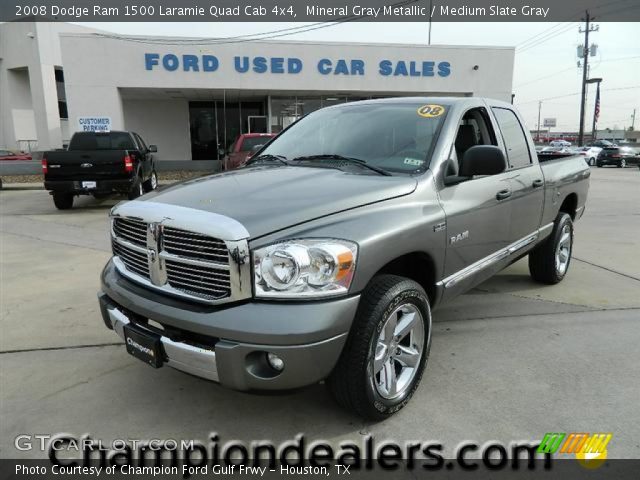 2008 Dodge Ram 1500 Laramie Quad Cab 4x4 in Mineral Gray Metallic
