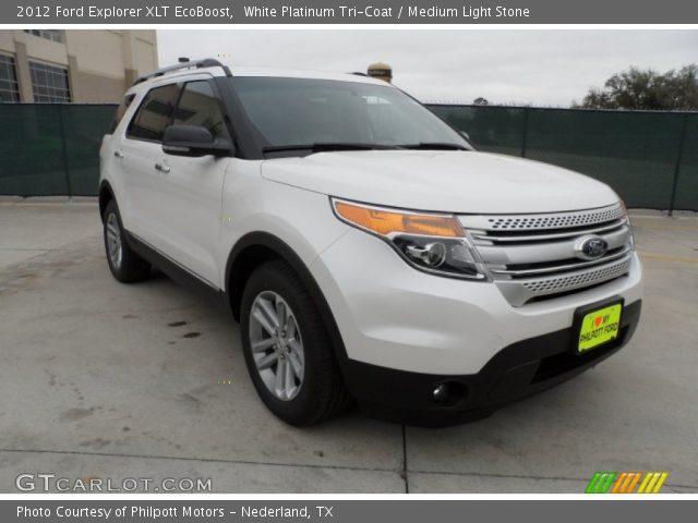 2012 Ford Explorer XLT EcoBoost in White Platinum Tri-Coat