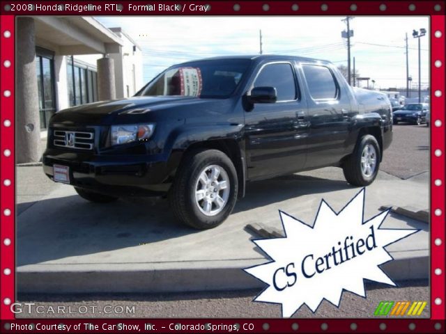 2008 Honda Ridgeline RTL in Formal Black