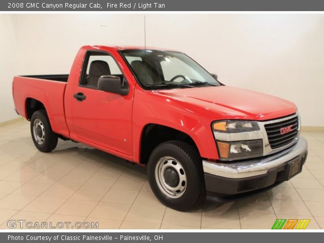 2008 GMC Canyon Regular Cab in Fire Red