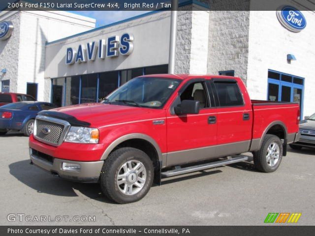 2004 Ford F150 Lariat SuperCrew 4x4 in Bright Red