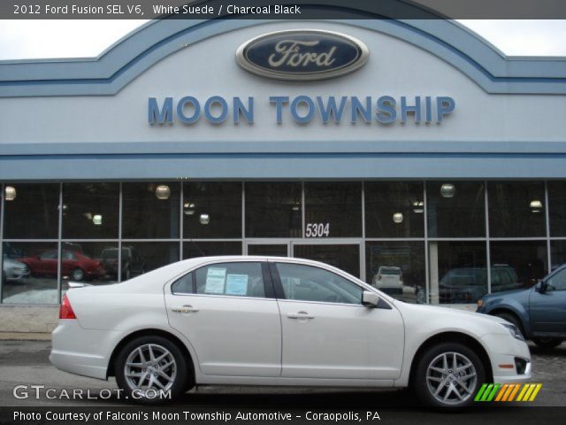 2012 Ford Fusion SEL V6 in White Suede