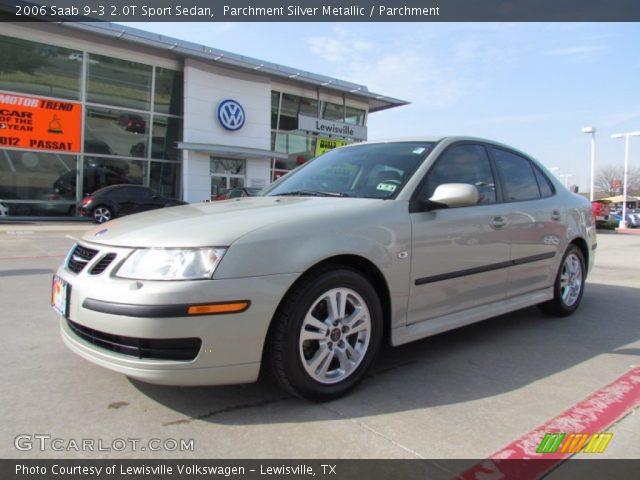 2006 Saab 9-3 2.0T Sport Sedan in Parchment Silver Metallic