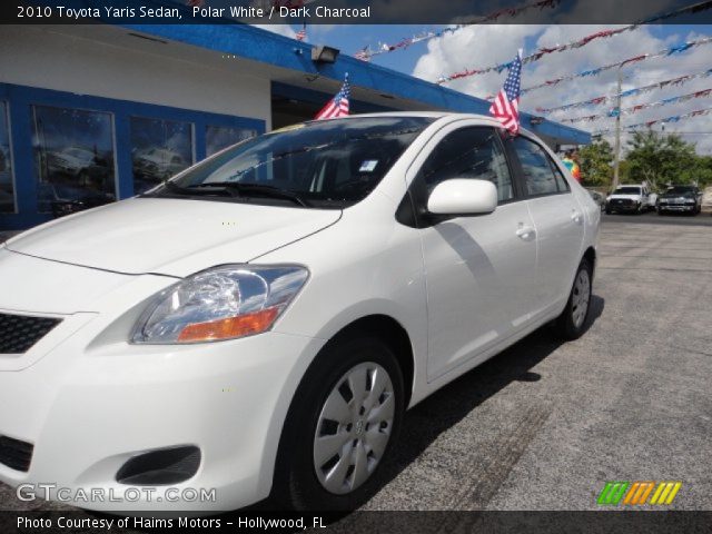 2010 Toyota Yaris Sedan in Polar White