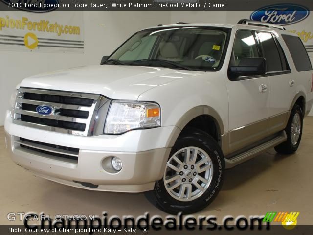 2010 Ford Expedition Eddie Bauer in White Platinum Tri-Coat Metallic