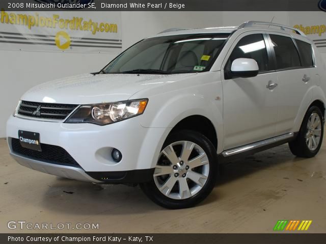 2008 Mitsubishi Outlander SE in Diamond White Pearl