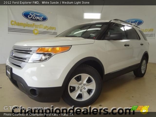 2012 Ford Explorer FWD in White Suede
