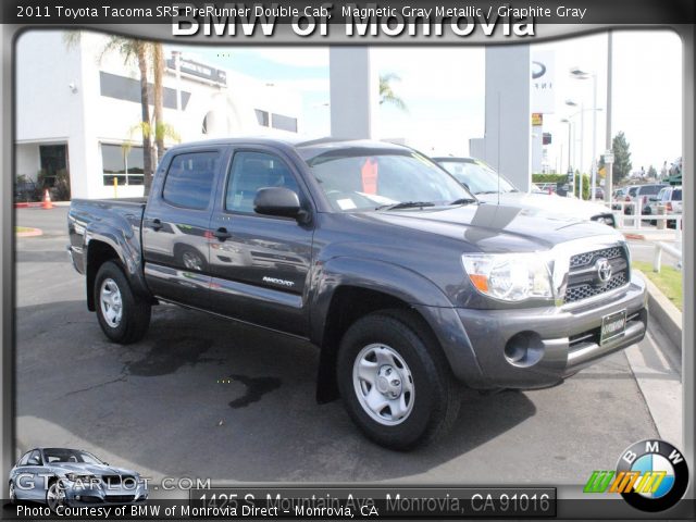 2011 Toyota Tacoma SR5 PreRunner Double Cab in Magnetic Gray Metallic