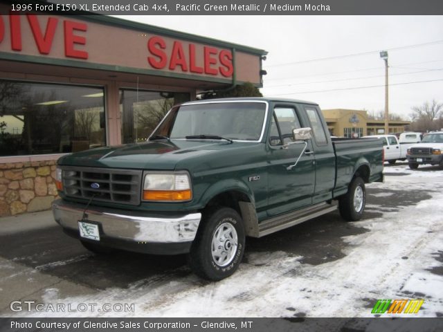 1996 Ford F150 XL Extended Cab 4x4 in Pacific Green Metallic