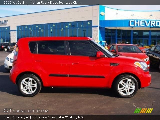 2010 Kia Soul + in Molten Red