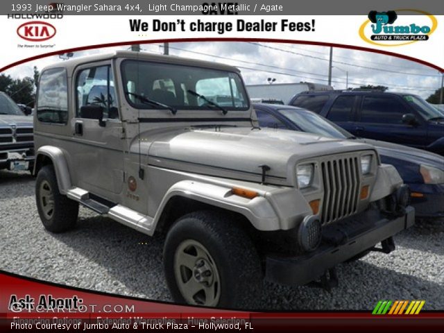 1993 Jeep Wrangler Sahara 4x4 in Light Champagne Metallic