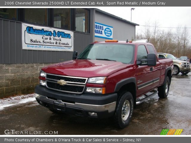 2006 Chevrolet Silverado 2500HD LT Extended Cab 4x4 in Sport Red Metallic