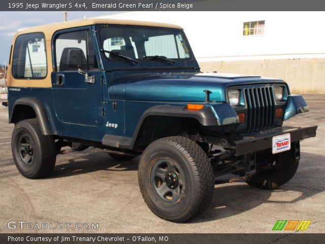 1995 Jeep Wrangler S 4x4 in Emerald Green Pearl