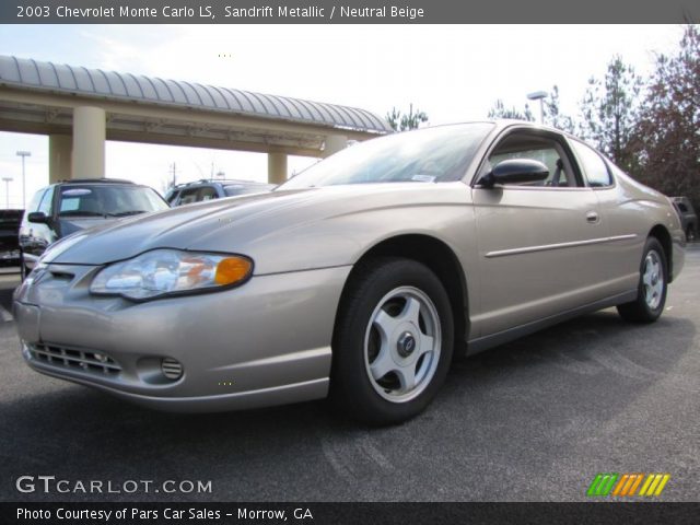 2003 Chevrolet Monte Carlo LS in Sandrift Metallic