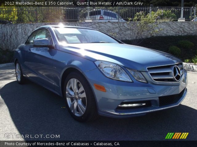 2012 Mercedes-Benz E 350 Cabriolet in Quartz Blue Metallic