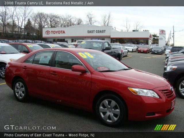2008 Toyota Camry LE in Barcelona Red Metallic