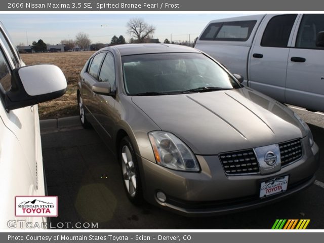 2006 Nissan Maxima 3.5 SE in Spirited Bronze Pearl