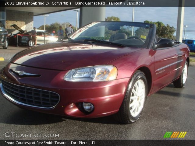 2001 Chrysler Sebring LXi Convertible in Dark Garnet Red Pearlcoat