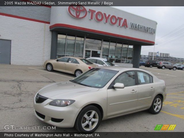 2005 Mazda MAZDA3 i Sedan in Shimmering Sand Metallic