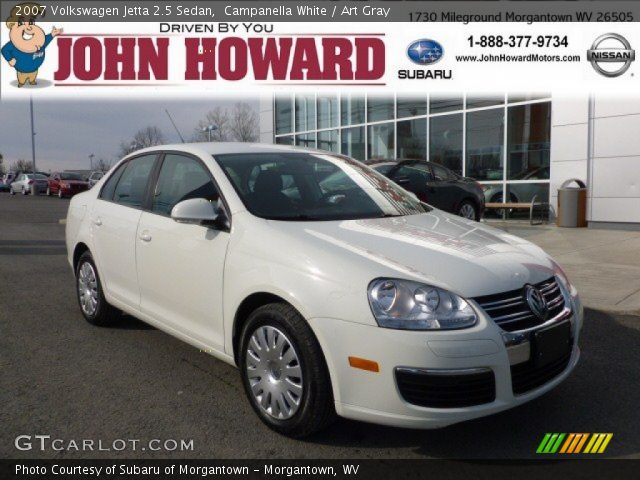 2007 Volkswagen Jetta 2.5 Sedan in Campanella White