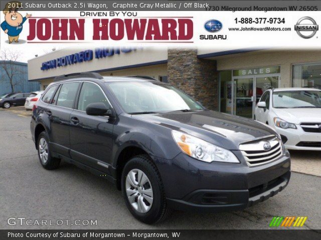 2011 Subaru Outback 2.5i Wagon in Graphite Gray Metallic