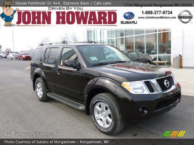 2012 Nissan Pathfinder SV 4x4 in Espresso Black