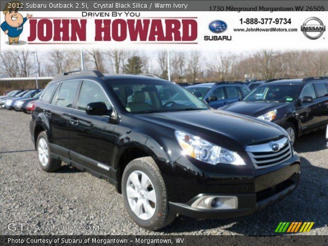 2012 Subaru Outback 2.5i in Crystal Black Silica