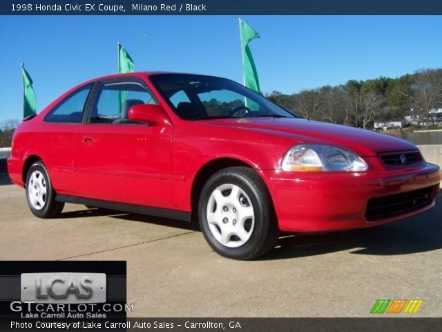 1998 Honda Civic EX Coupe in Milano Red