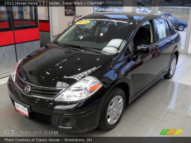2011 Nissan Versa 1.8 S Sedan in Super Black