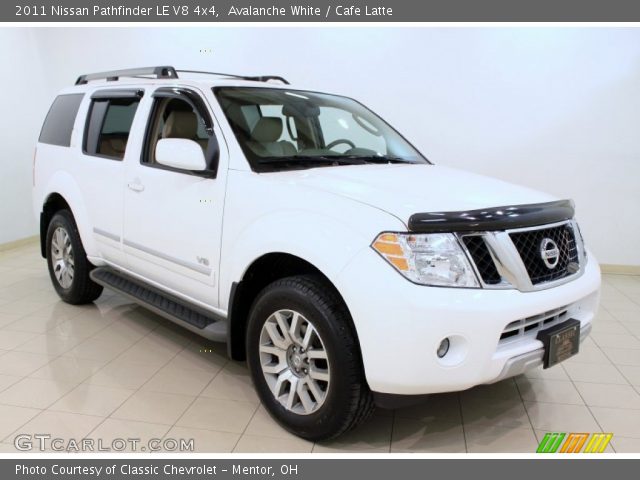 2011 Nissan Pathfinder LE V8 4x4 in Avalanche White
