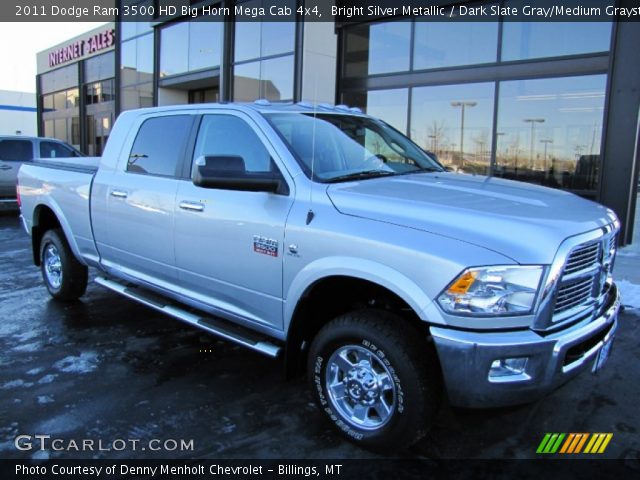 2011 Dodge Ram 3500 HD Big Horn Mega Cab 4x4 in Bright Silver Metallic