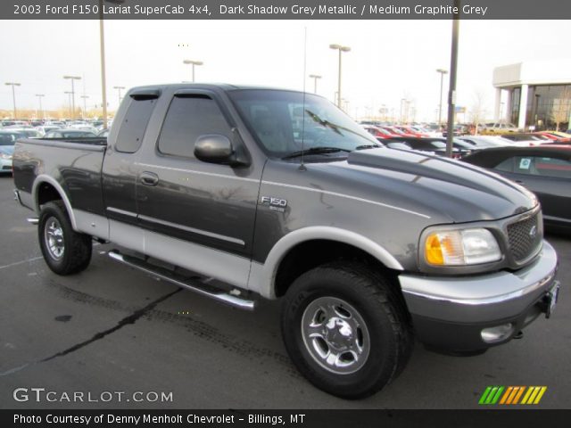 2003 Ford F150 Lariat SuperCab 4x4 in Dark Shadow Grey Metallic