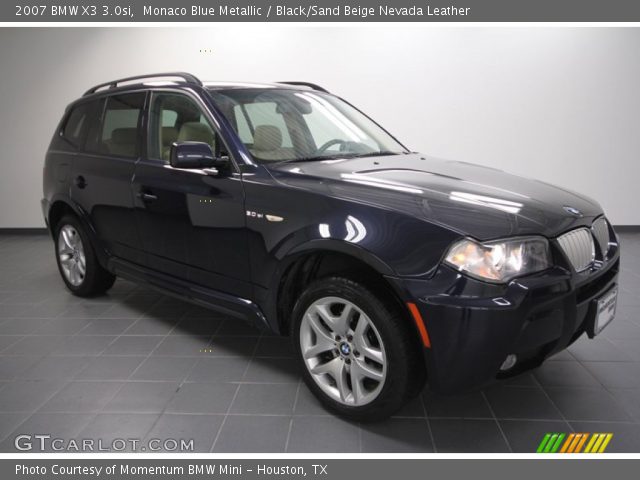 2007 BMW X3 3.0si in Monaco Blue Metallic