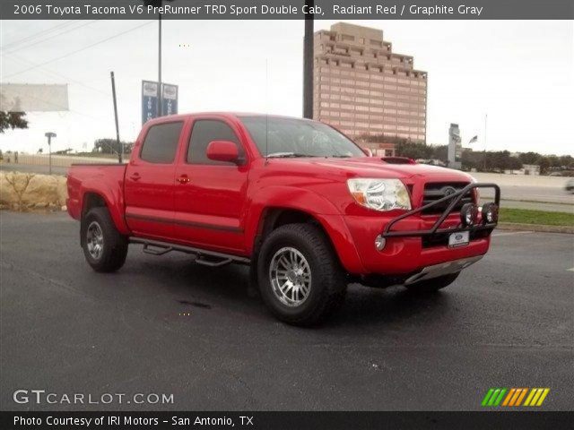 2006 Toyota Tacoma V6 PreRunner TRD Sport Double Cab in Radiant Red