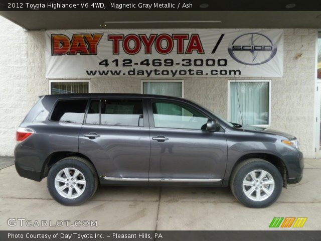 2012 Toyota Highlander V6 4WD in Magnetic Gray Metallic