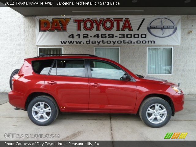 2012 Toyota RAV4 I4 4WD in Barcelona Red Metallic
