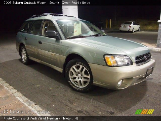 2003 Subaru Outback Wagon in Seamist Green Pearl