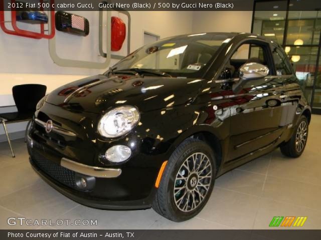 2012 Fiat 500 c cabrio Gucci in Gucci Nero (Black)