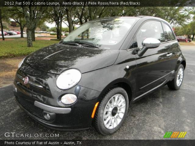 2012 Fiat 500 c cabrio Lounge in Nero (Black)