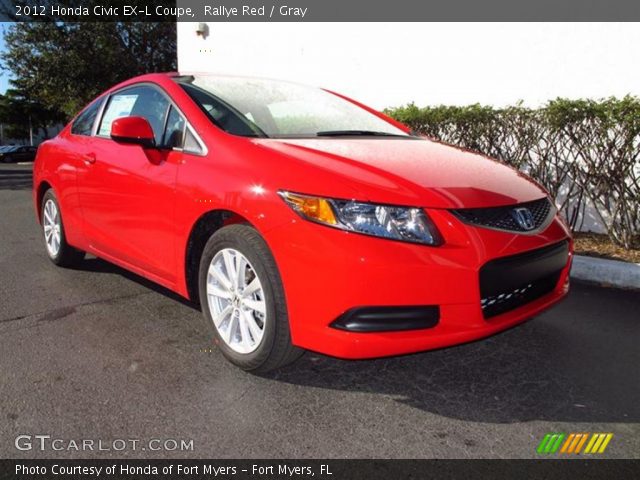 2012 Honda Civic EX-L Coupe in Rallye Red