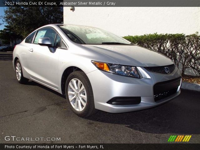 2012 Honda Civic EX Coupe in Alabaster Silver Metallic