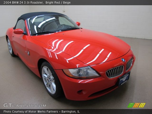 2004 BMW Z4 3.0i Roadster in Bright Red