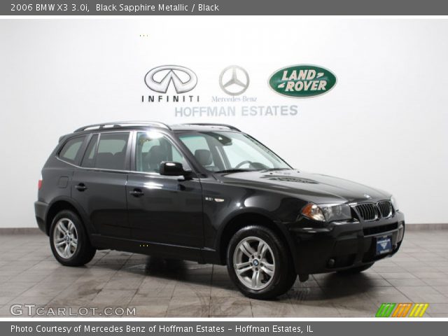 2006 BMW X3 3.0i in Black Sapphire Metallic