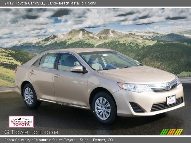 2012 Toyota Camry LE in Sandy Beach Metallic